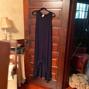 High-Low Black, Sleeveless Dress, Size Small